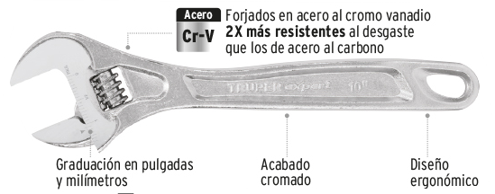 LLAVE PERICA 8'' PET-8C