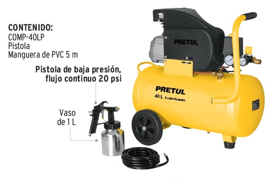 COMPRESOR 40LTS 3 HP