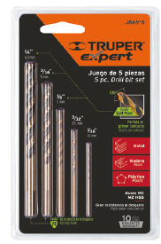 JUEGO DE BROCAS DE ALTA VELOCIDAD 5 PZS