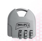 CANDADO 4 ARBP ROJO COMBINACION PHILLIPS