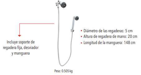 REGADERA TELEFONO 3007-C