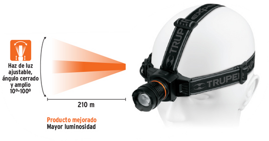 LINTERNA PARA CABEZA 1 LED LI-CA-120R