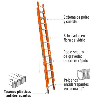 ESCALERA EXTENSION 28 ESCALONES