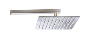 REGADERA AC. INOX. PLATO GDE 8" SATIN 7018 ALAN