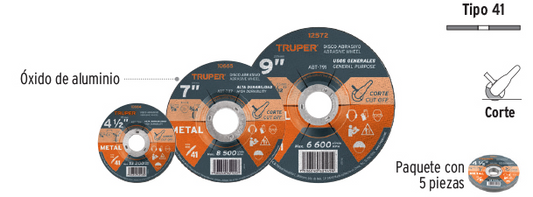 DISCO CORTE METAL ABT-787 7''