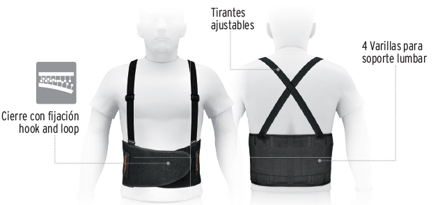 FAJA CON TIRANTES AJUSTABLES EXTRA GRANDE