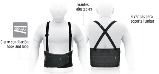 FAJA CON TIRANTES AJUSTABLES EXTRA GRANDE