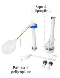 JUEGO ACCESORIOS TANQUE BAJO