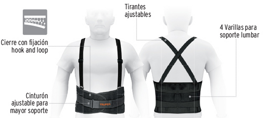 FAJA CON TIRANTES AJUSTABLES  GRANDE