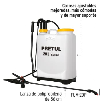 FUMIGADOR AGRICOLA 15LT FUM-20P
