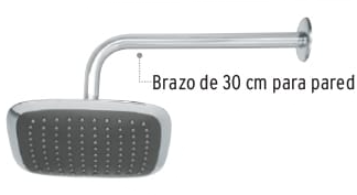 REGADERA DE PLATO ANCHO 8'' R-511