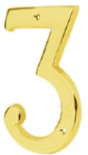NUMERO PARA CASA LATON