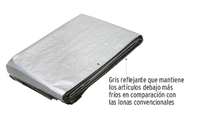 LONA TRUPER PLATA L-23 2X3