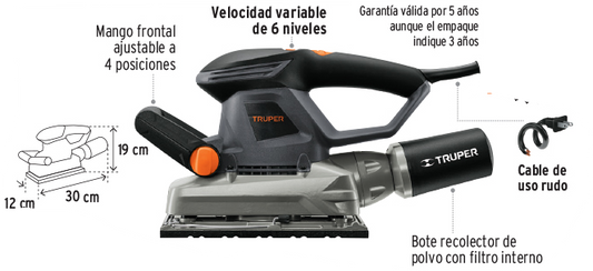 LIJADORA ORBITAL 1/2 LIOR12NX