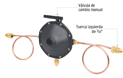 REGULADOR PARA GAS 2 VIA RG200