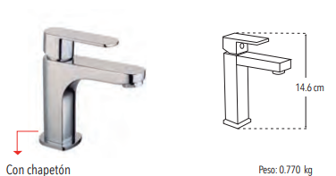 MONOMANDO PARA LAVABO