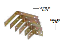 ESCUADRA REPISA ESQUINERO 25MM X 25MM TRUEPOWER