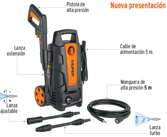 HIDROLAVADORA ELECTRICA HILA-1500