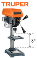 TALADRO DE PISO 1/2X8