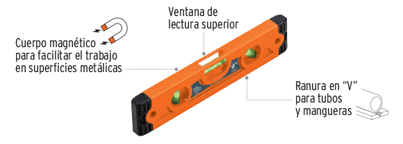 NIVEL TORPEDO MAGNETICO 9'' NT-9