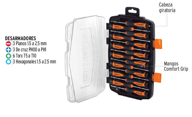 JUEGO DESARMADOR PARA JOYERO JOY-15L