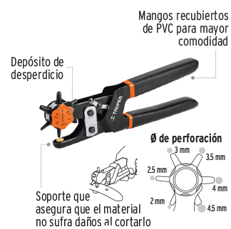 PINZA SACABOCADOS PSA-9