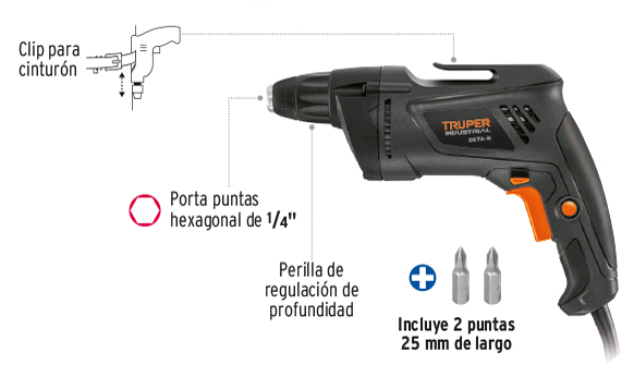 DESTORNILLADOR PARA PARED INDUSTRIAL