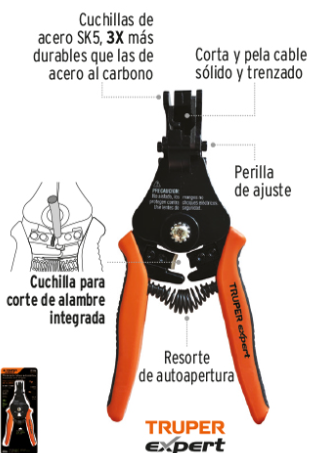 PINZA PELACABLE PE-CA-X