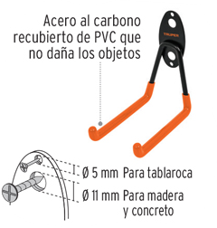 GANCHO METALICO PARA COLGAR 18 CM