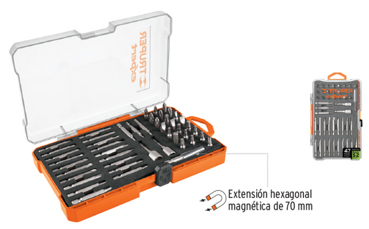 JUEGO PUNTAS MIXTAS 47 PZ PUN-47X