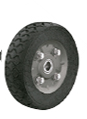 RUEDA DE HULE SOLIDO 7" DOBLE BALERO