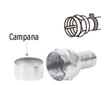 CAMPANA COAXIAL CON ROSCA COCO-6C