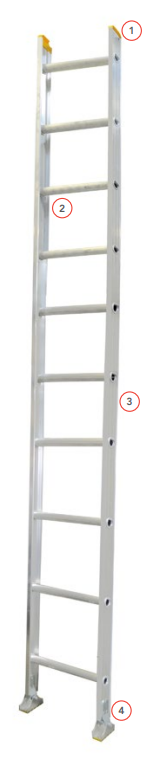 ESCALERA RECTA 10 ESC. TIPO II EPL03