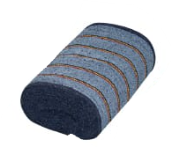 JERGA AZUL ROLLO 25 MTS