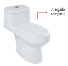 W.C. ONE PIECE ALARGADO 4007.01 C/ASIENTO