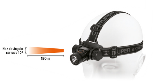 LINTERNA DE MINERO 1 LED RECARGABLE