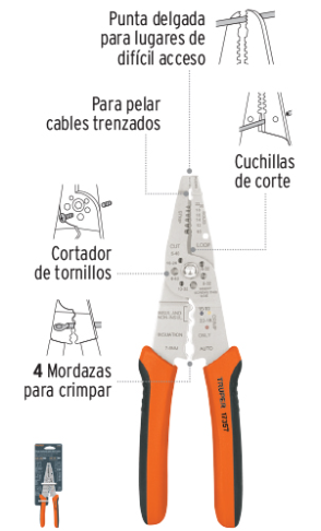 PINZA PELACABLE PE-CA-8