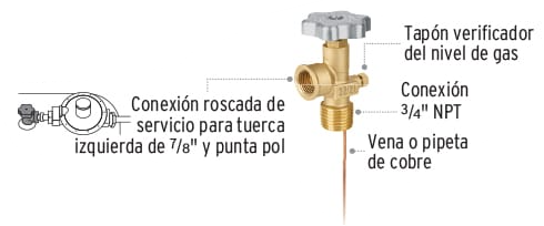 VALVULA PARA TANQUE ESTACIONARIO 300L