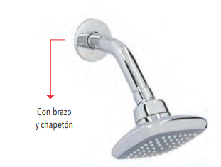 REGADERA CON BRAZO Y CHAP 4595