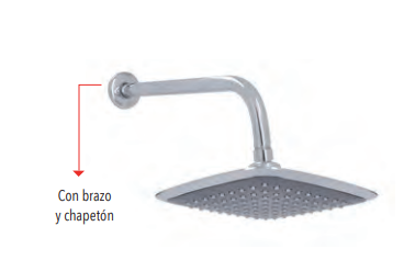 REGADERA CON BRAZO Y CHAP 4538BL