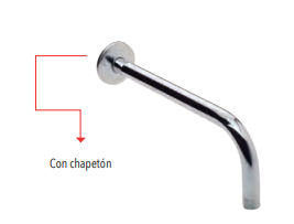 BRAZO P/REGADERA REDONDO 40 CM