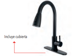 MONOMANDO PARA FREGADERO NEGRO