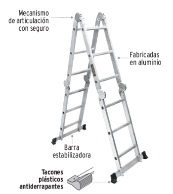 ESCALERA MULTIPOSICION 12 ESCALONES