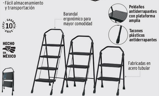 ESCALERA PLEGABLE  ESCALONES