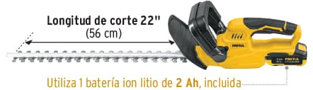CORTASETOS INALAMBRICO 20V